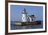 Cleveland West Pierhead Lighthouse, Ohio, USA-Joe Restuccia III-Framed Photographic Print