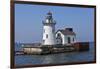 Cleveland West Pierhead Lighthouse, Ohio, USA-Joe Restuccia III-Framed Photographic Print