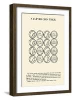 Clever Coin Trick - 16 Pennies-null-Framed Art Print