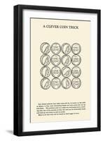 Clever Coin Trick - 16 Pennies-null-Framed Art Print