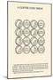 Clever Coin Trick - 16 Pennies-null-Mounted Art Print