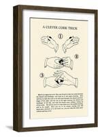 Clever Cork Trick-null-Framed Art Print