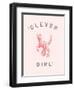 Clever Girl Pink print-Florent Bodart-Framed Giclee Print