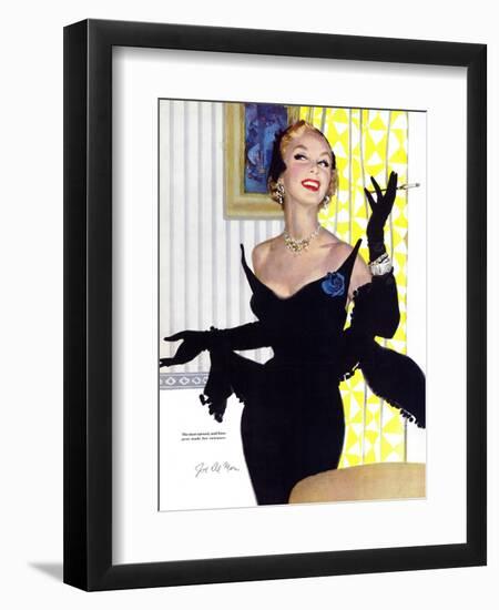 Clever Woman Are Dangerous Too  - Saturday Evening Post "Leading Ladies", August 5, 1950 pg.32-Joe deMers-Framed Giclee Print