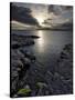 Clew Bay at Dusk Looking Towards Clare Island, County Mayo, Connacht, Republic of Ireland-Gary Cook-Stretched Canvas