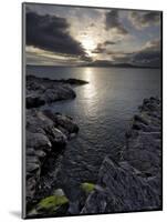 Clew Bay at Dusk Looking Towards Clare Island, County Mayo, Connacht, Republic of Ireland-Gary Cook-Mounted Photographic Print