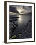 Clew Bay at Dusk Looking Towards Clare Island, County Mayo, Connacht, Republic of Ireland-Gary Cook-Framed Photographic Print