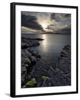 Clew Bay at Dusk Looking Towards Clare Island, County Mayo, Connacht, Republic of Ireland-Gary Cook-Framed Photographic Print