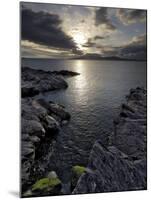 Clew Bay at Dusk Looking Towards Clare Island, County Mayo, Connacht, Republic of Ireland-Gary Cook-Mounted Photographic Print