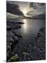 Clew Bay at Dusk Looking Towards Clare Island, County Mayo, Connacht, Republic of Ireland-Gary Cook-Mounted Photographic Print