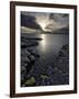 Clew Bay at Dusk Looking Towards Clare Island, County Mayo, Connacht, Republic of Ireland-Gary Cook-Framed Photographic Print