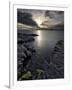 Clew Bay at Dusk Looking Towards Clare Island, County Mayo, Connacht, Republic of Ireland-Gary Cook-Framed Photographic Print