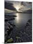 Clew Bay at Dusk Looking Towards Clare Island, County Mayo, Connacht, Republic of Ireland-Gary Cook-Mounted Photographic Print