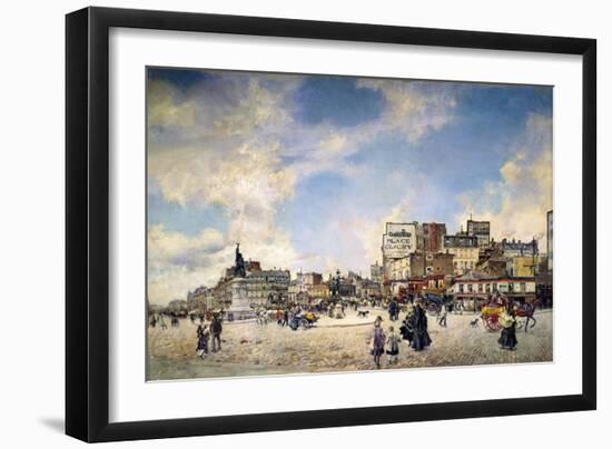 Clichy Palace in Paris (Place Clichy a Parigi)-Giovanni Boldini-Framed Giclee Print