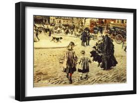 Clichy Square, Paris, 1874-Giovanni Boldini-Framed Giclee Print