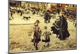 Clichy Square, Paris, 1874-Giovanni Boldini-Mounted Giclee Print