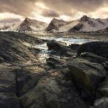 Hamnoy - Lofoten Islands, Norway Coastal Rocks and Mountains.-ClickAlps-Photographic Print