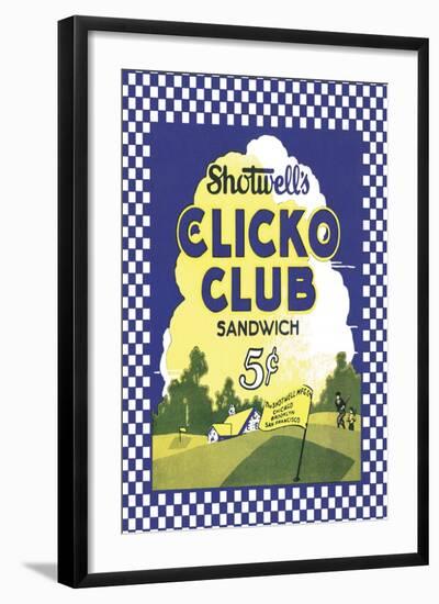 Clicko Club Sandwich-null-Framed Art Print