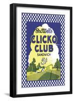 Clicko Club Sandwich-null-Framed Art Print