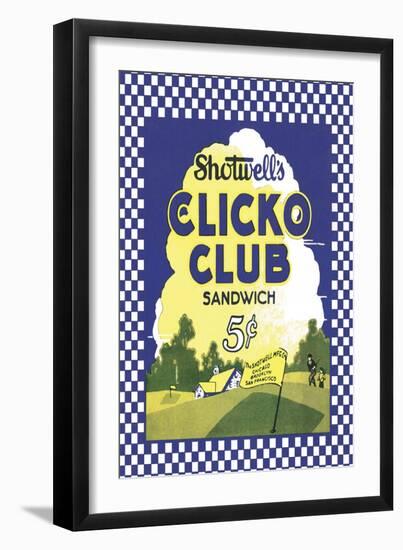 Clicko Club Sandwich-null-Framed Art Print