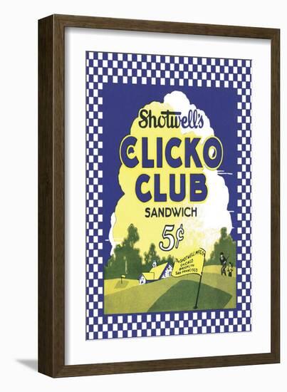 Clicko Club Sandwich-null-Framed Art Print