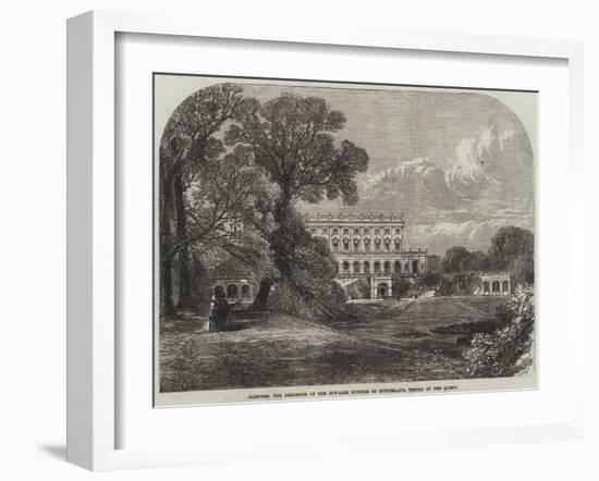 Cliefden, the Residence of the Dowager Duchess of Sutherland, Visited by the Queen-Edmund Morison Wimperis-Framed Giclee Print