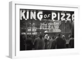 Clients of the Pizzeria 'King of Pizza'-Mario de Biasi-Framed Giclee Print