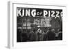 Clients of the Pizzeria 'King of Pizza'-Mario de Biasi-Framed Premium Giclee Print