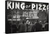 Clients of the Pizzeria 'King of Pizza'-Mario de Biasi-Framed Stretched Canvas