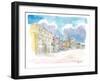 Clifden Connemara Street Scene In Ireland-M. Bleichner-Framed Art Print