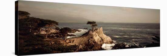 Cliff along the Sea, Seven Mile Beach, California, USA-null-Stretched Canvas