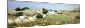 Cliff at Castiglioncello-Raffaello Sernesi-Mounted Giclee Print