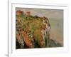 Cliff at Dieppe, 1882-Claude Monet-Framed Giclee Print