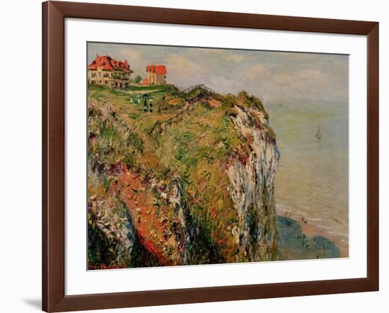 Cliff at Dieppe, 1882-Claude Monet-Framed Giclee Print