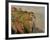 Cliff at Dieppe, 1882-Claude Monet-Framed Giclee Print