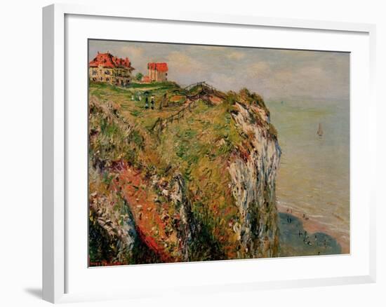 Cliff at Dieppe, 1882-Claude Monet-Framed Giclee Print