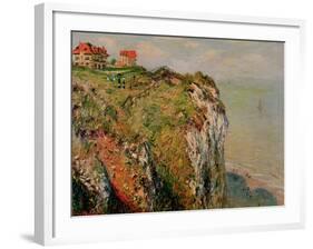 Cliff at Dieppe, 1882-Claude Monet-Framed Giclee Print