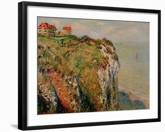 Cliff at Dieppe, 1882-Claude Monet-Framed Giclee Print