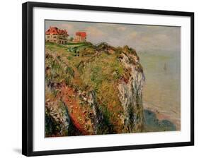 Cliff at Dieppe, 1882-Claude Monet-Framed Giclee Print