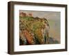 Cliff at Dieppe, 1882-Claude Monet-Framed Premium Giclee Print
