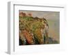 Cliff at Dieppe, 1882-Claude Monet-Framed Premium Giclee Print