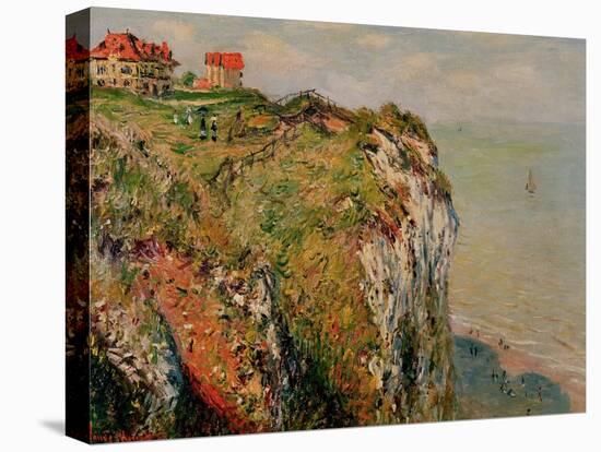 Cliff at Dieppe, 1882-Claude Monet-Stretched Canvas