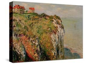 Cliff at Dieppe, 1882-Claude Monet-Stretched Canvas