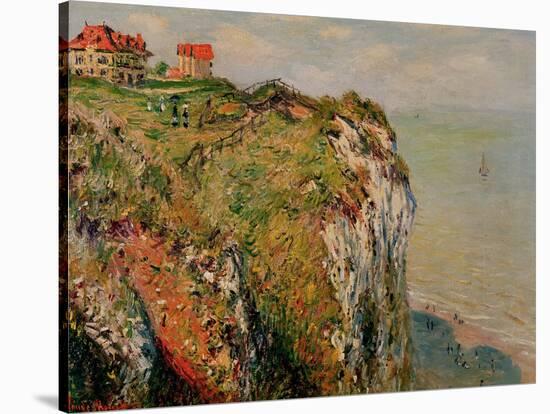 Cliff at Dieppe, 1882-Claude Monet-Stretched Canvas