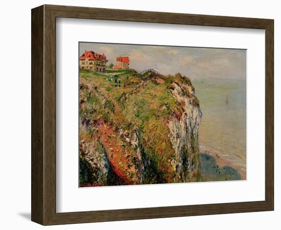 Cliff at Dieppe, 1882-Claude Monet-Framed Giclee Print