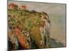 Cliff at Dieppe, 1882-Claude Monet-Mounted Giclee Print