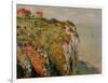 Cliff at Dieppe, 1882-Claude Monet-Framed Giclee Print