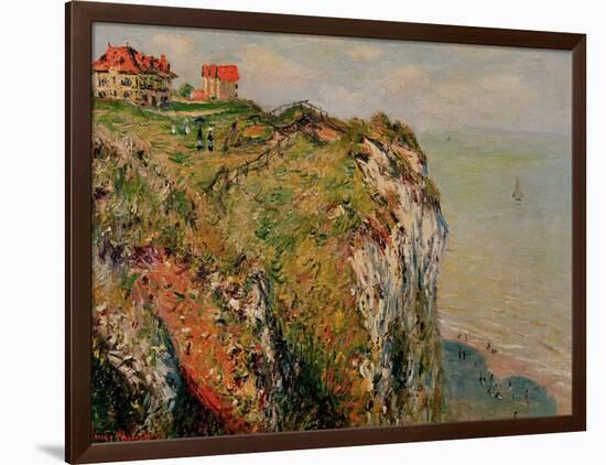 Cliff at Dieppe, 1882-Claude Monet-Framed Giclee Print