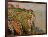 Cliff at Dieppe, 1882-Claude Monet-Framed Giclee Print