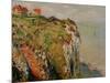 Cliff at Dieppe, 1882-Claude Monet-Mounted Giclee Print